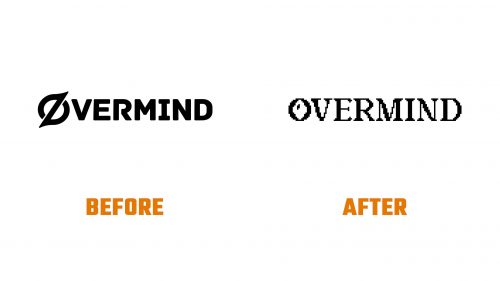 Évolution du logo de Overmind