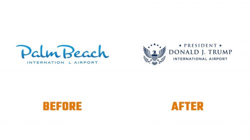 Évolution du logo de President Donald J. Trump International Airport