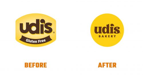 Évolution du logo de Udi's