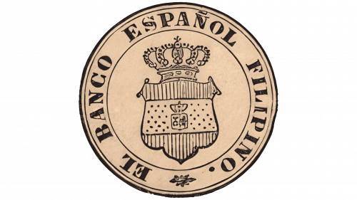 Logo de El Banco Espanol Filipino en 1883
