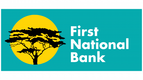 Logo de First National Bank en 1987